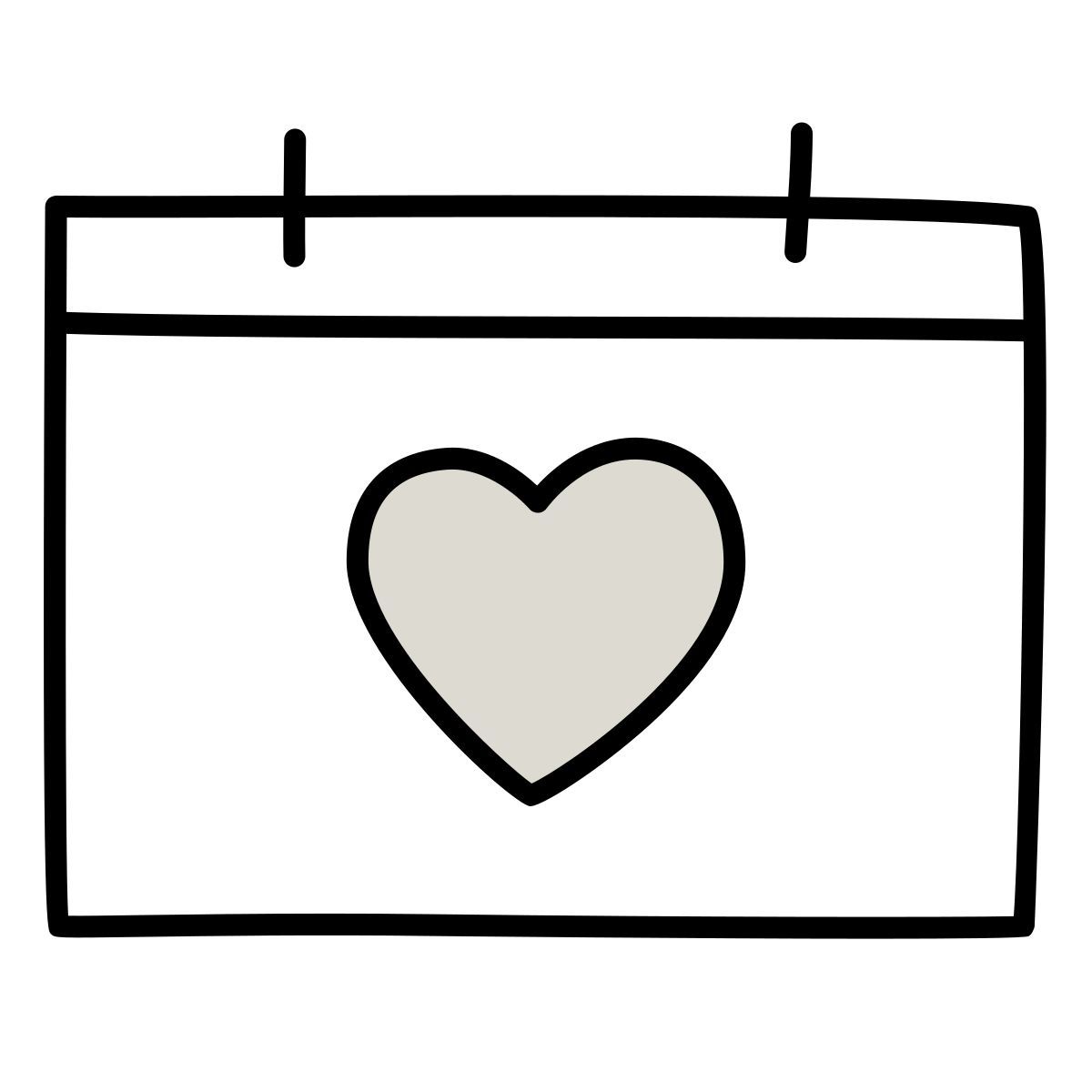 icona giorno del matrimonio claude hand drawn stile