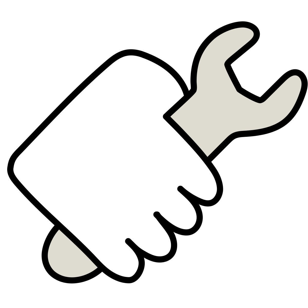 claude hand drawn style 作業 icon