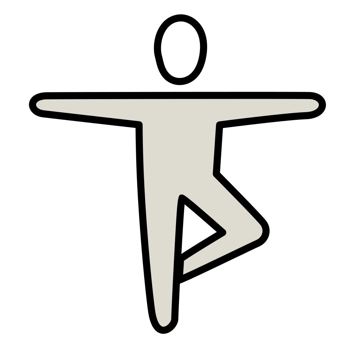 icono yoga claude hand drawn estilo