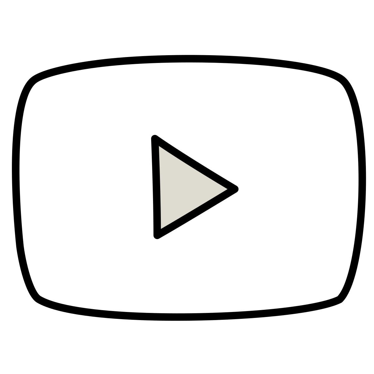 claude hand drawn style youtube icon