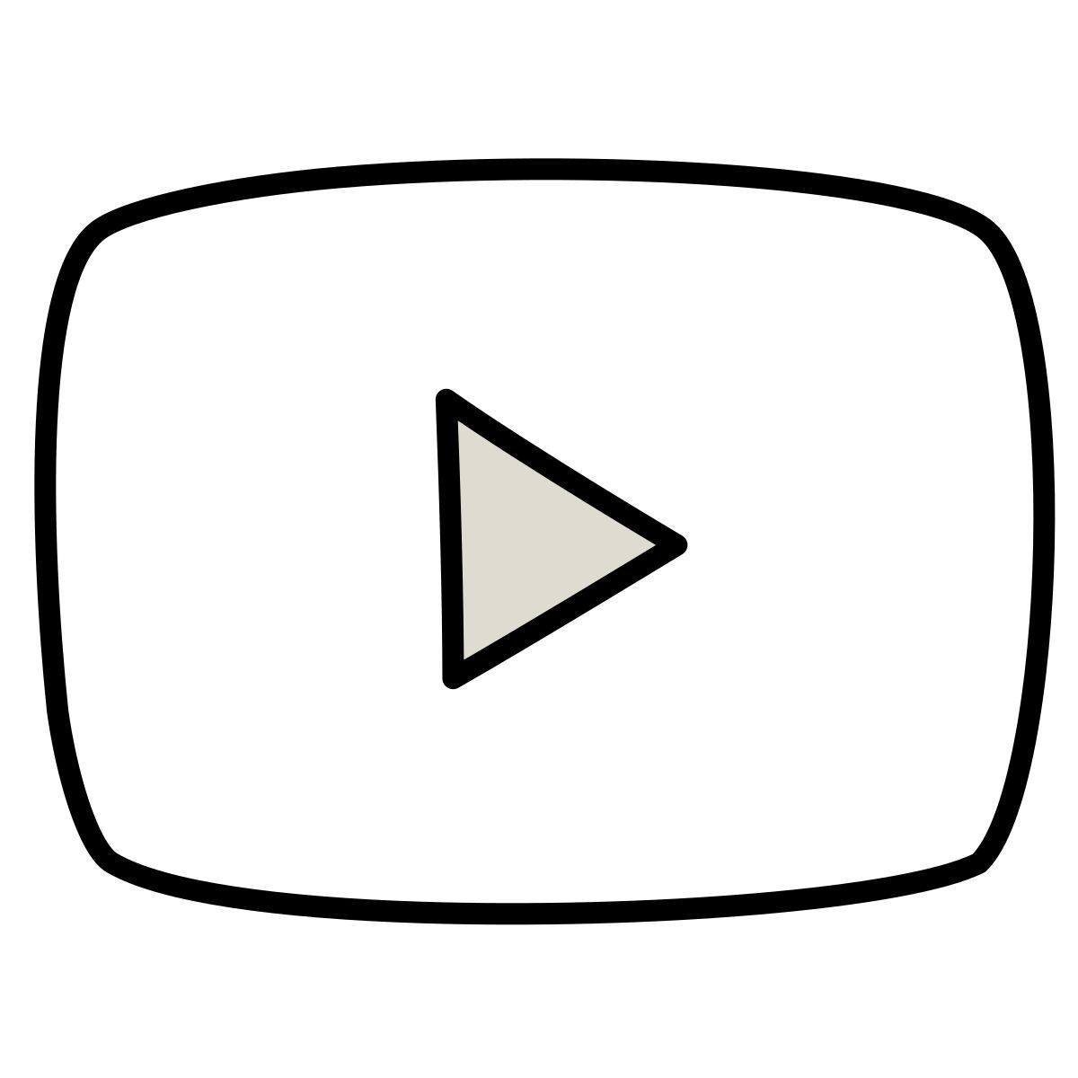 claude hand drawn style lecture de youtube icon