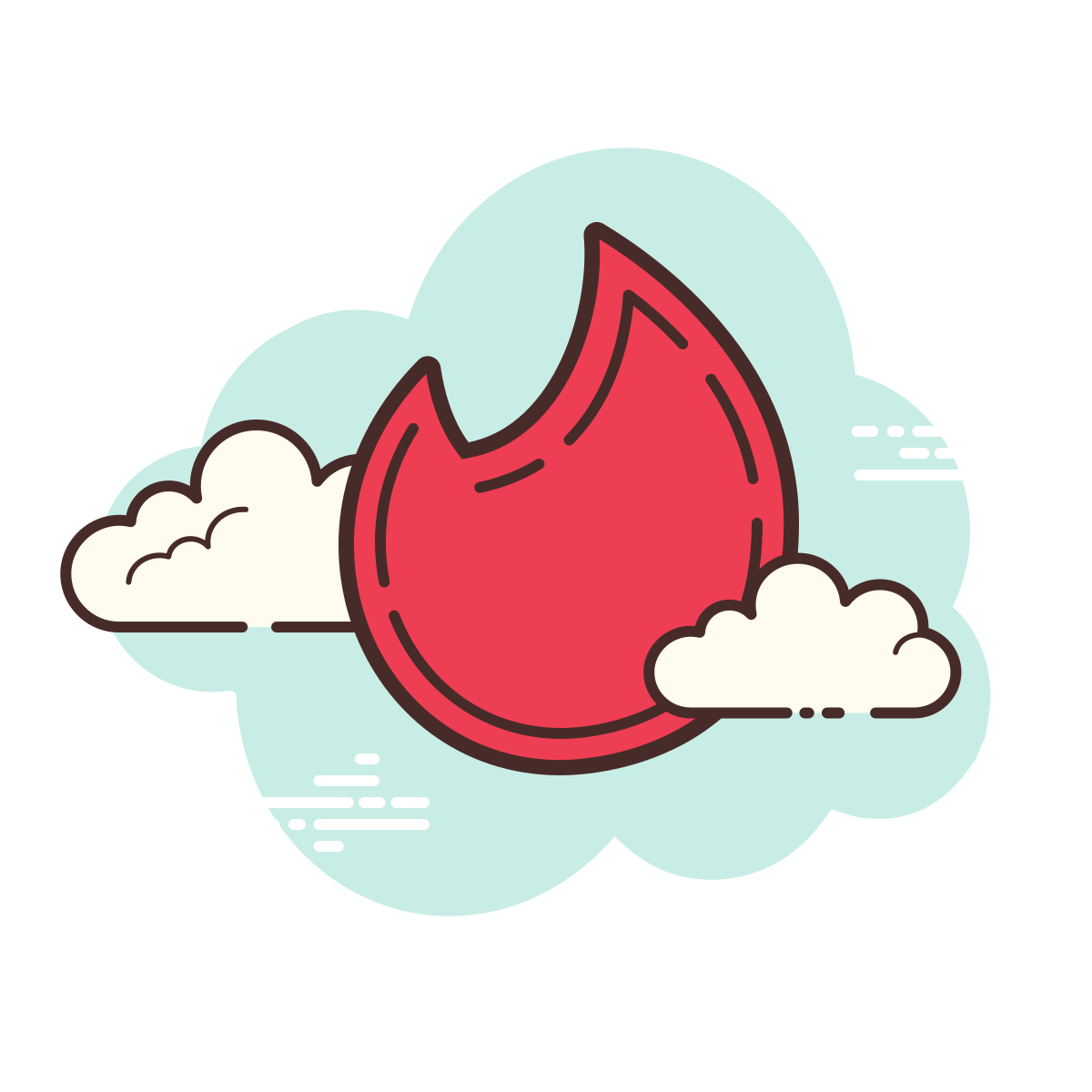 cloud style   tinder icon