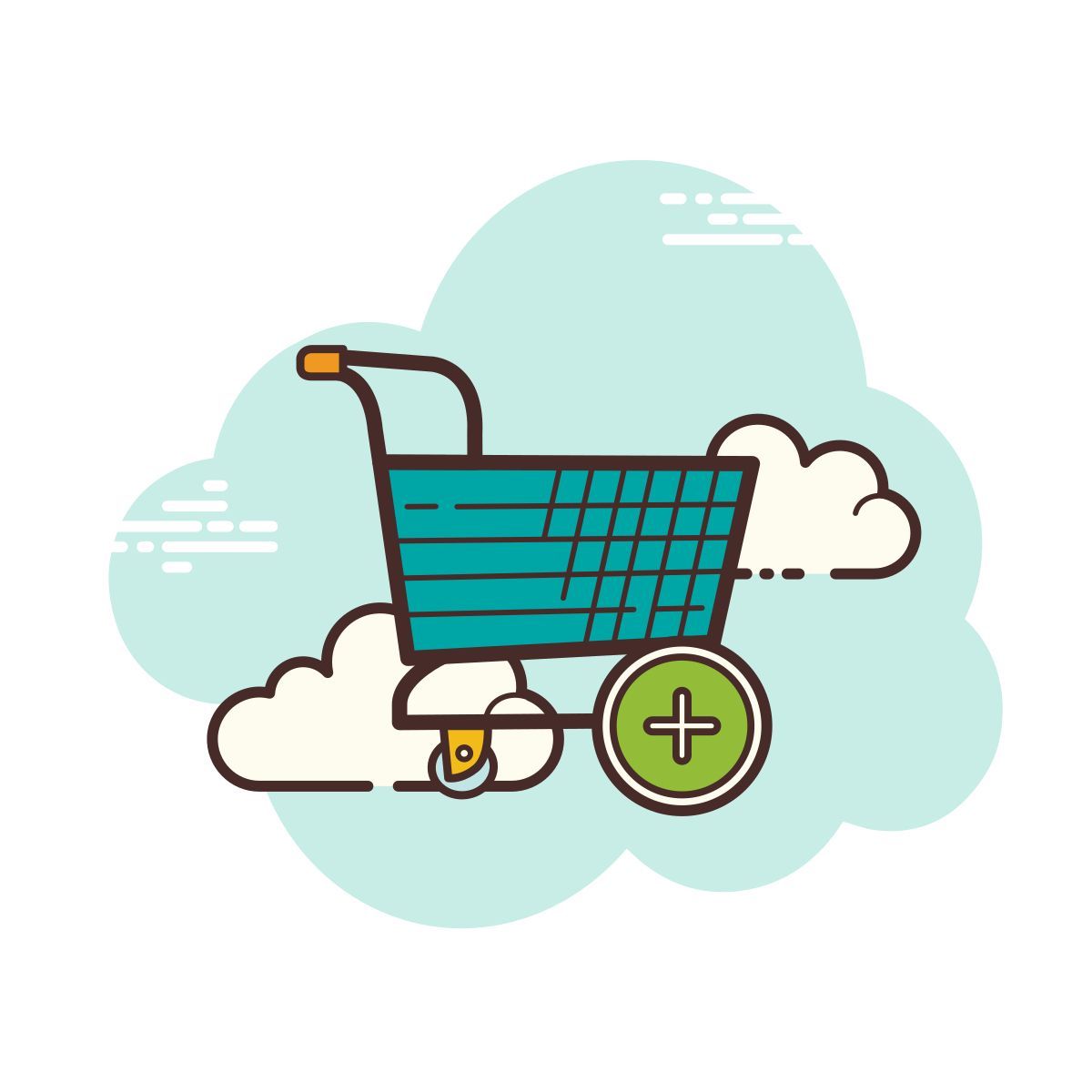 cloud style 加入购物车 icon