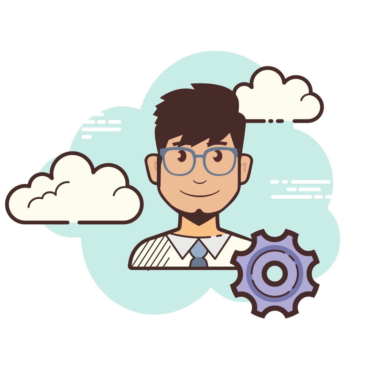 cloud style 管理员设置男 icon