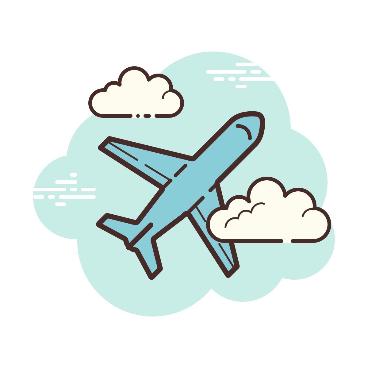 cloud style airport icon