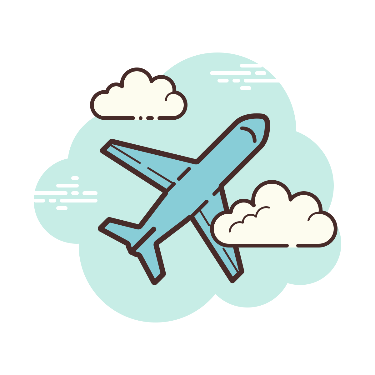 cloud style airport icon