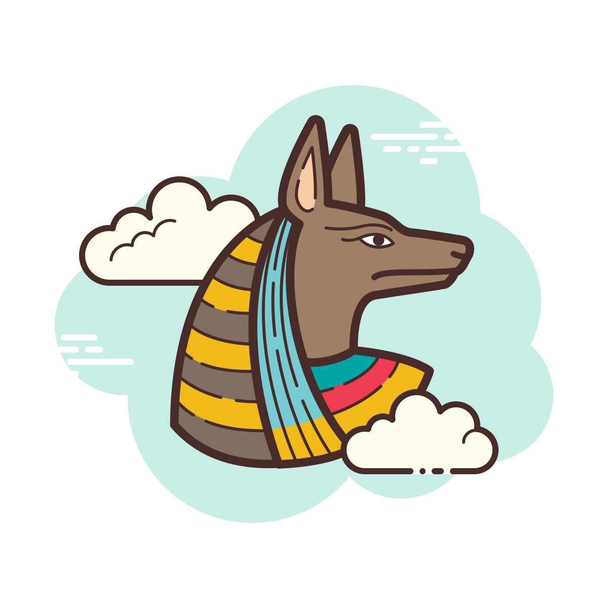 cloud style anubis icon