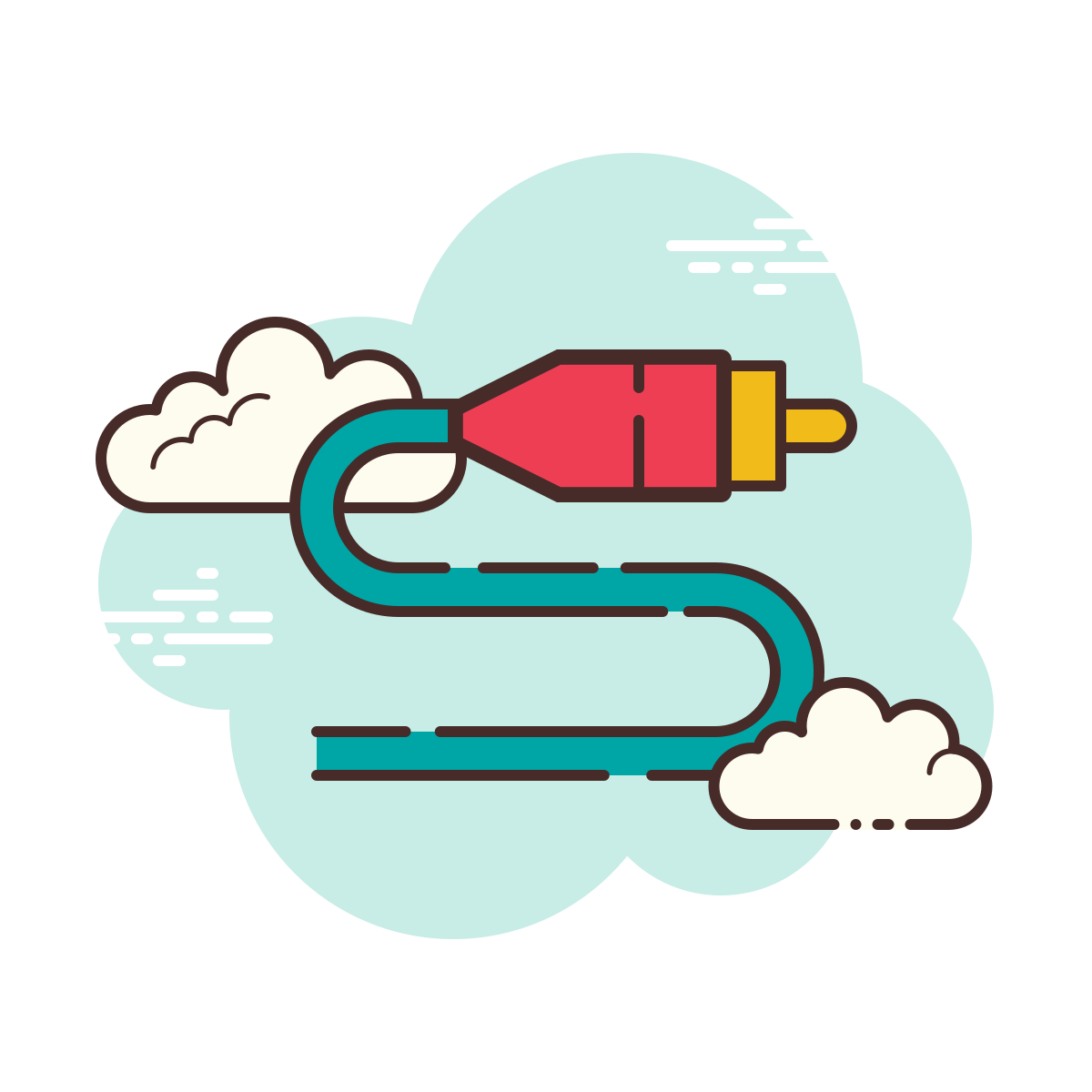 cloud style audio cable  v2 icon