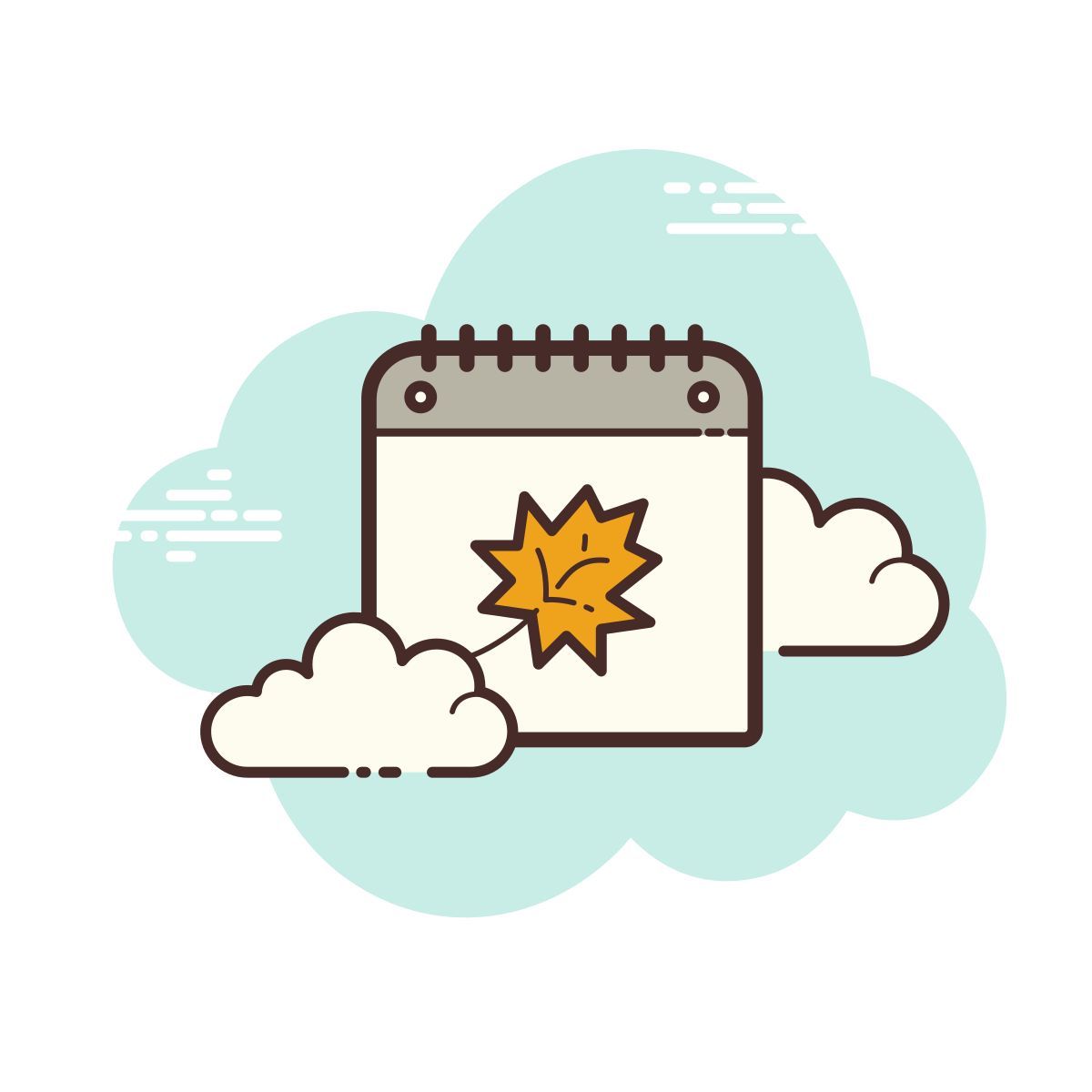 cloud style autunno icon