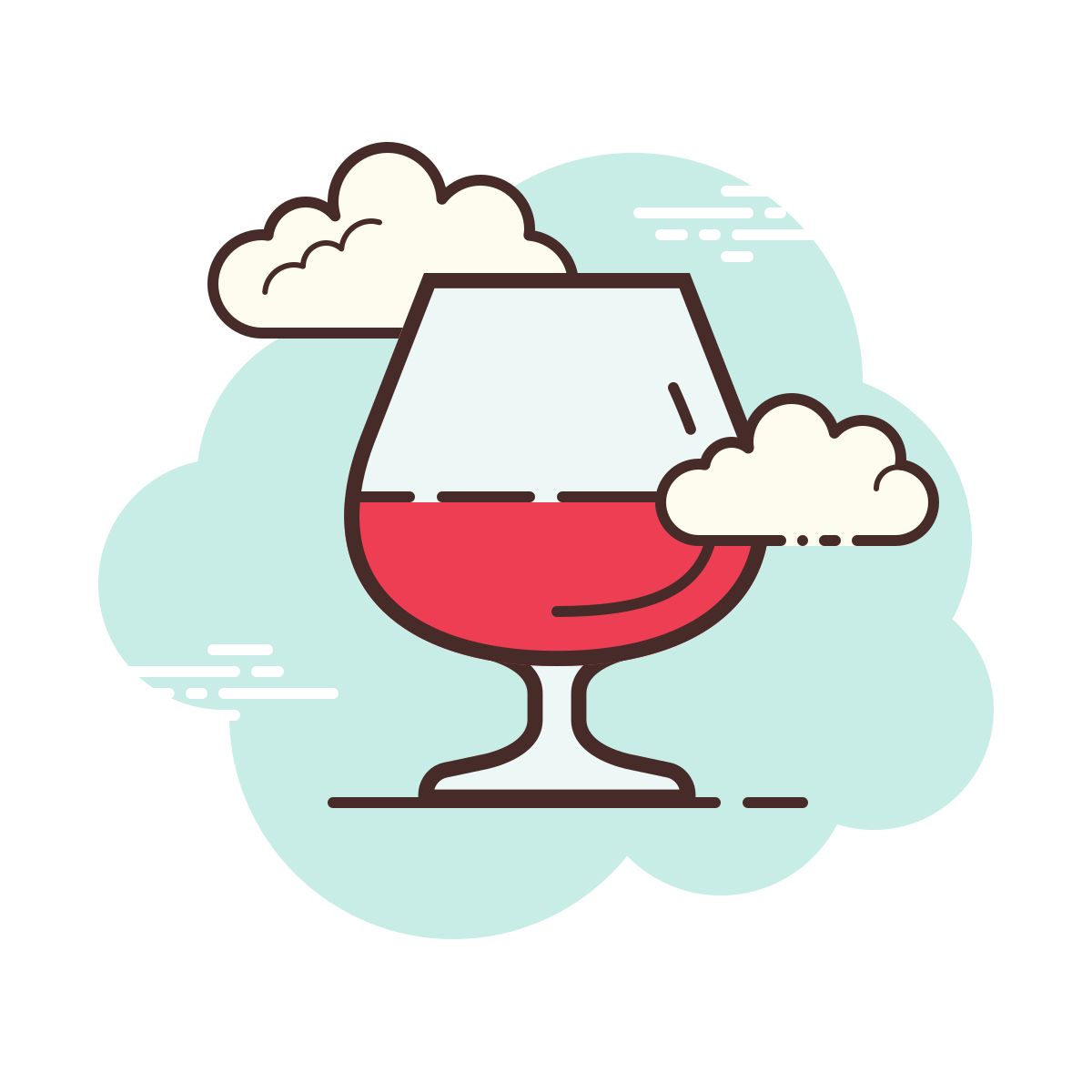 cloud style bar icon
