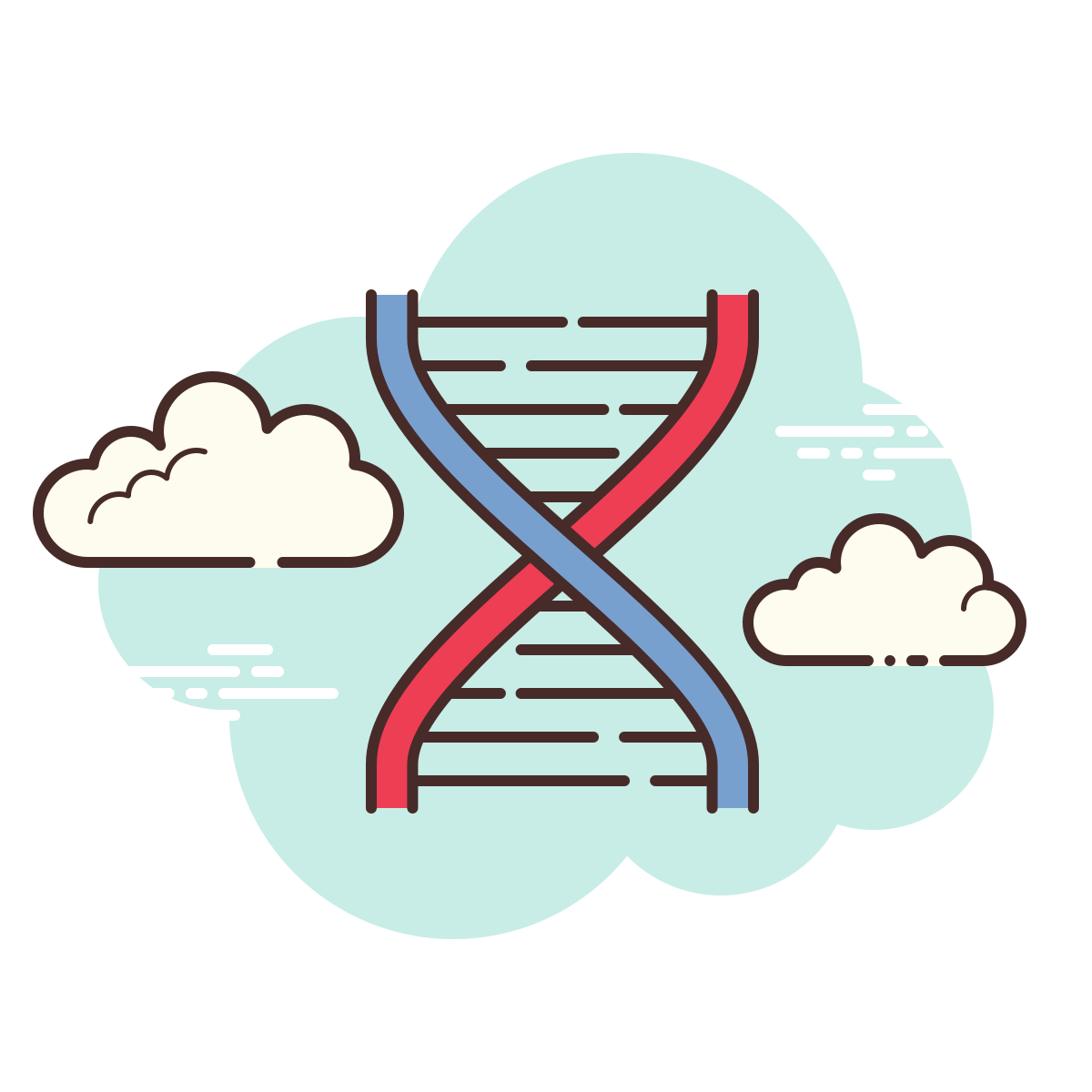 cloud style biotech icon