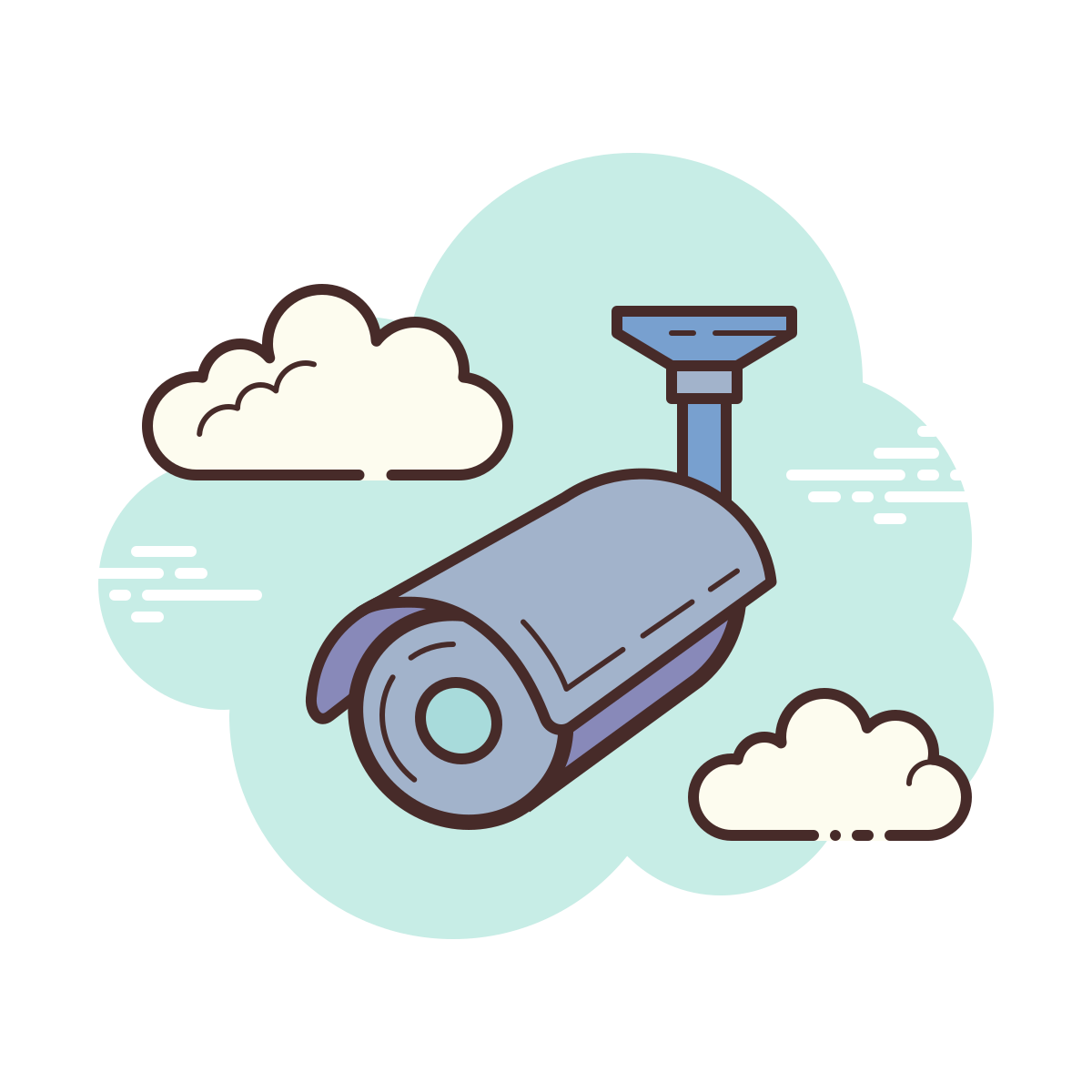 cloud style bullet camera icon