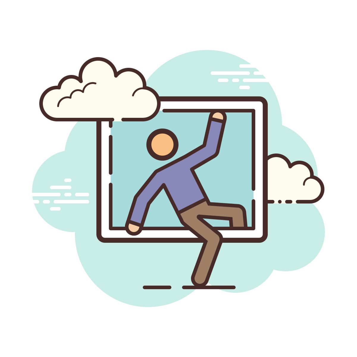 cloud style robo icon