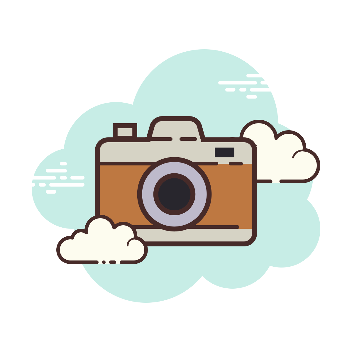 cloud style camera icon