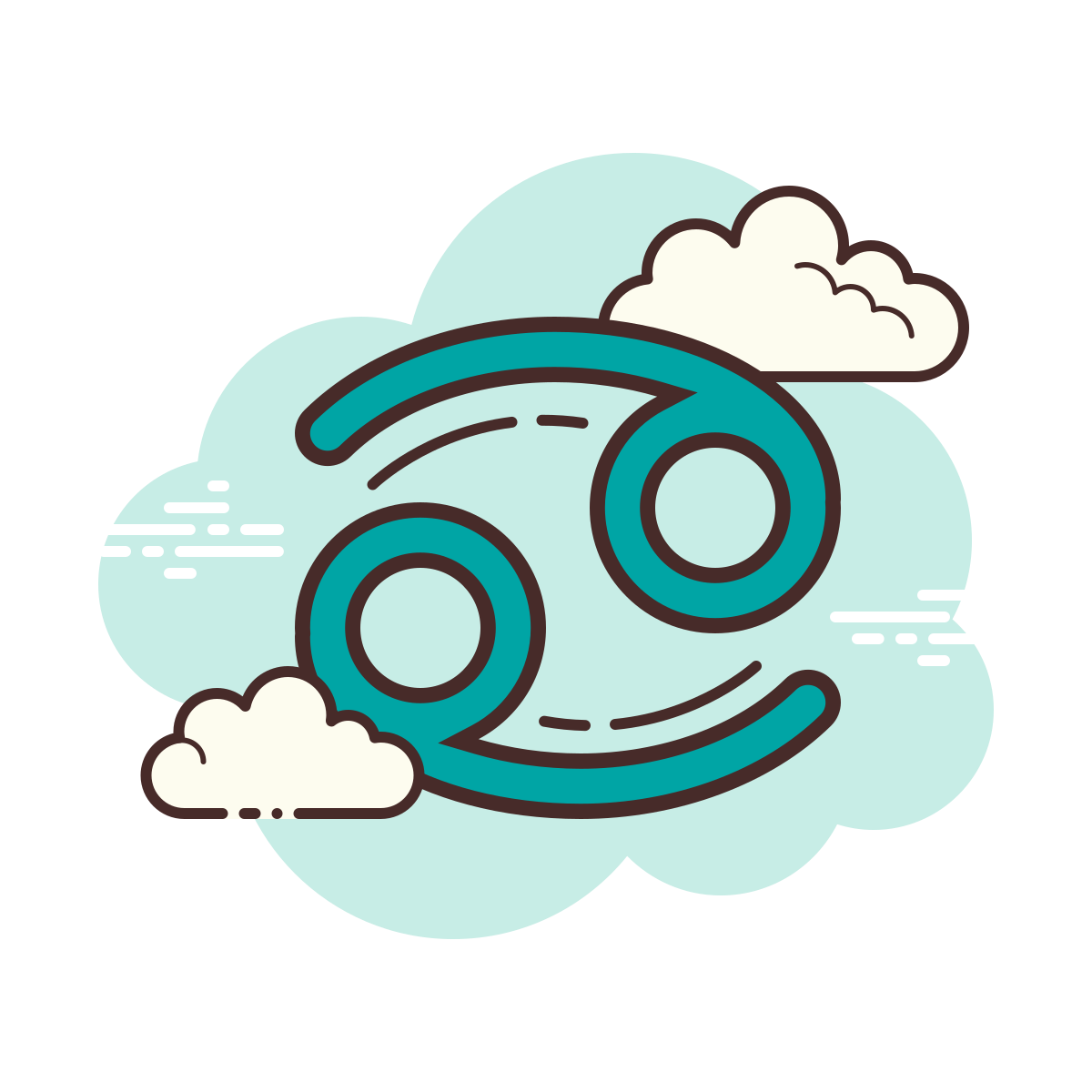 cloud style cancer icon