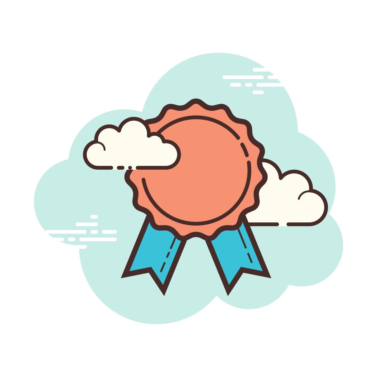 cloud style 1文凭 icon