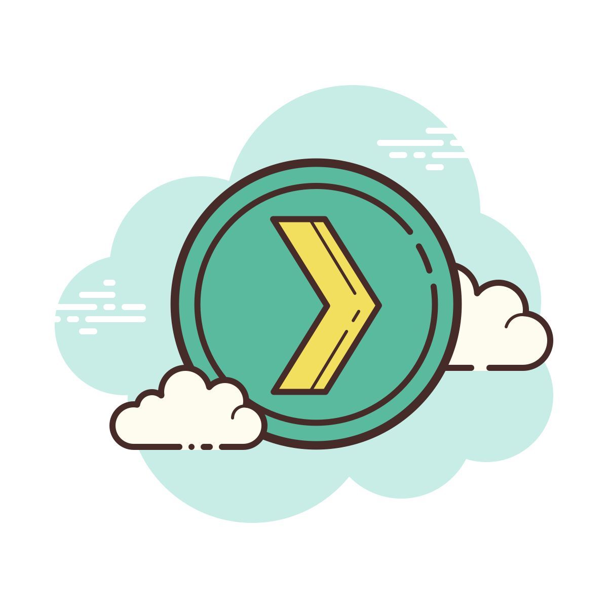 cloud style next page icon