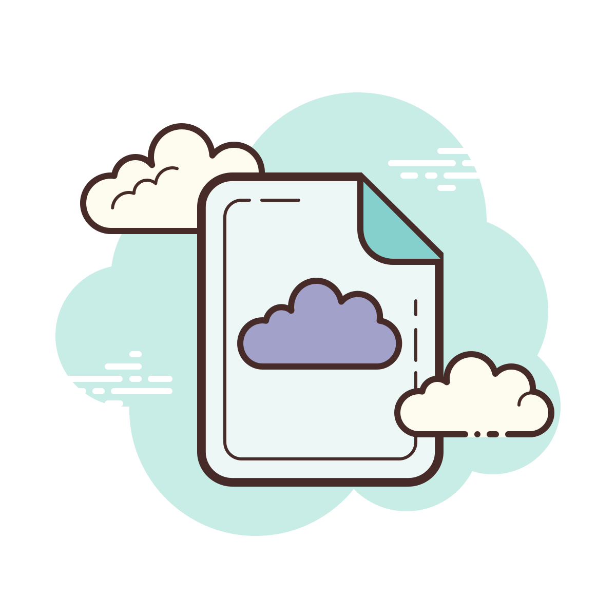 cloud style cloud file icon