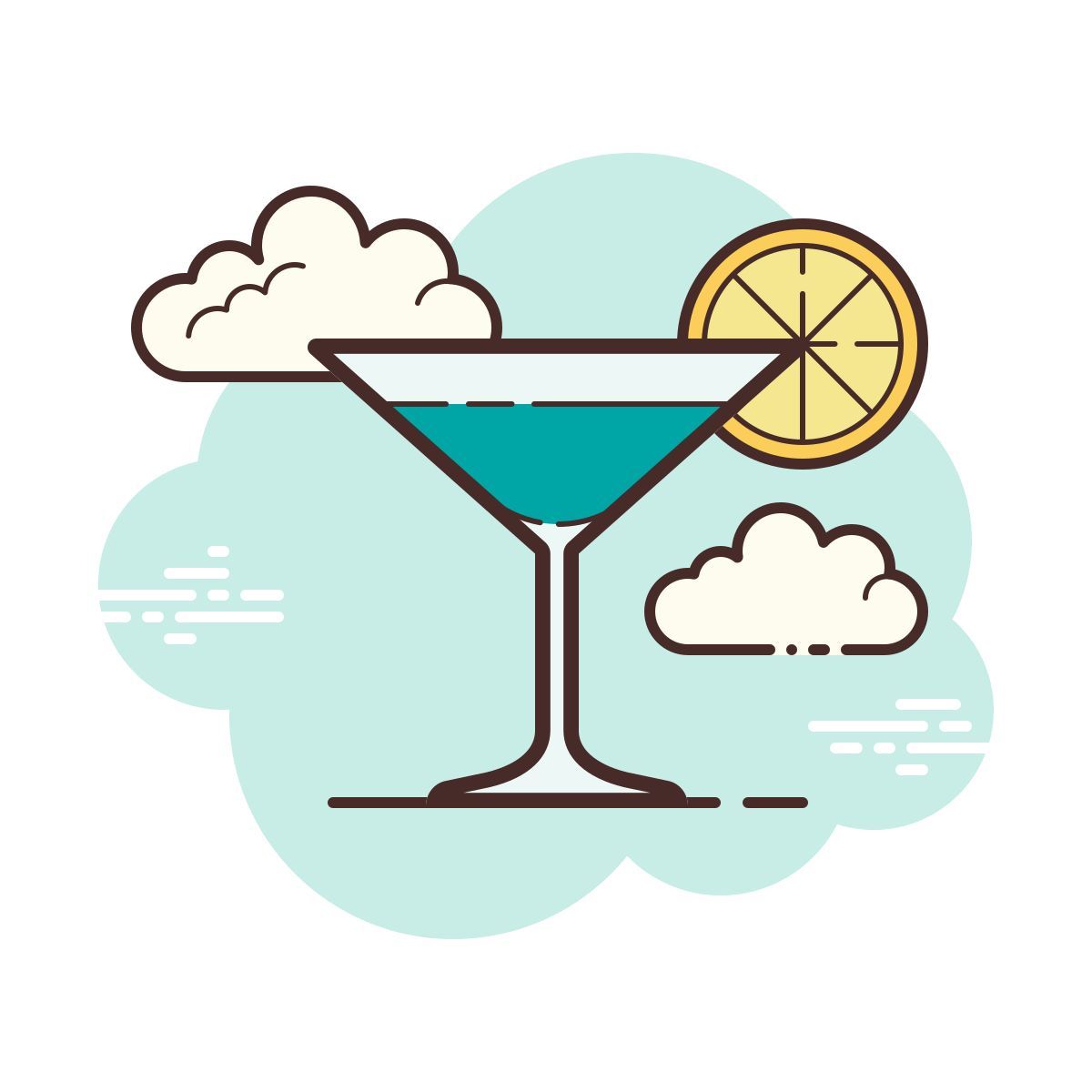 cloud style bar icon