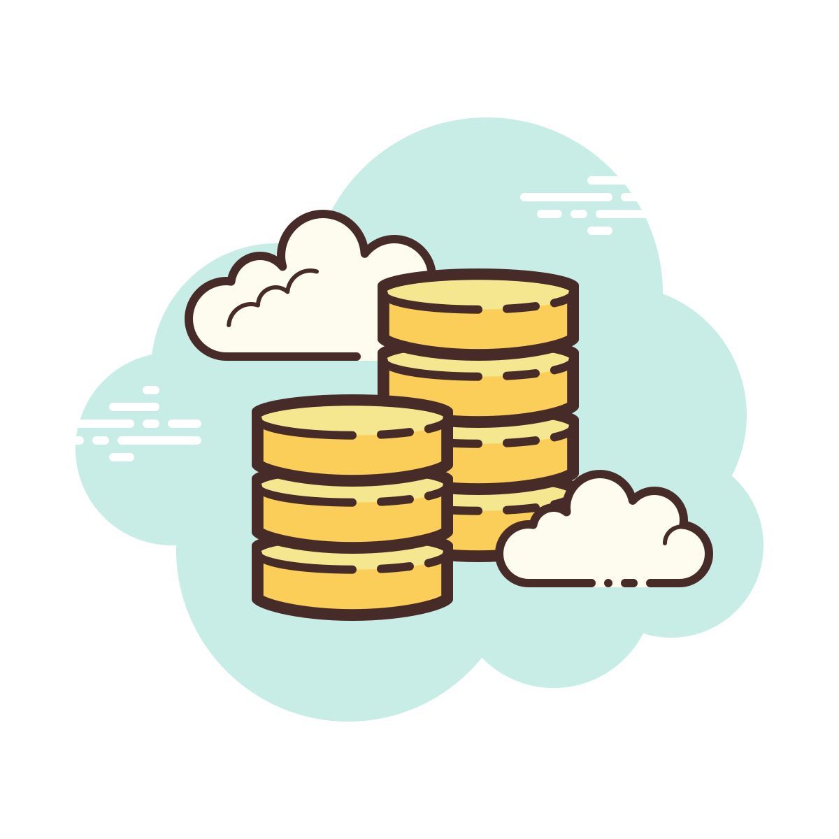 cloud style coins  v2 icon