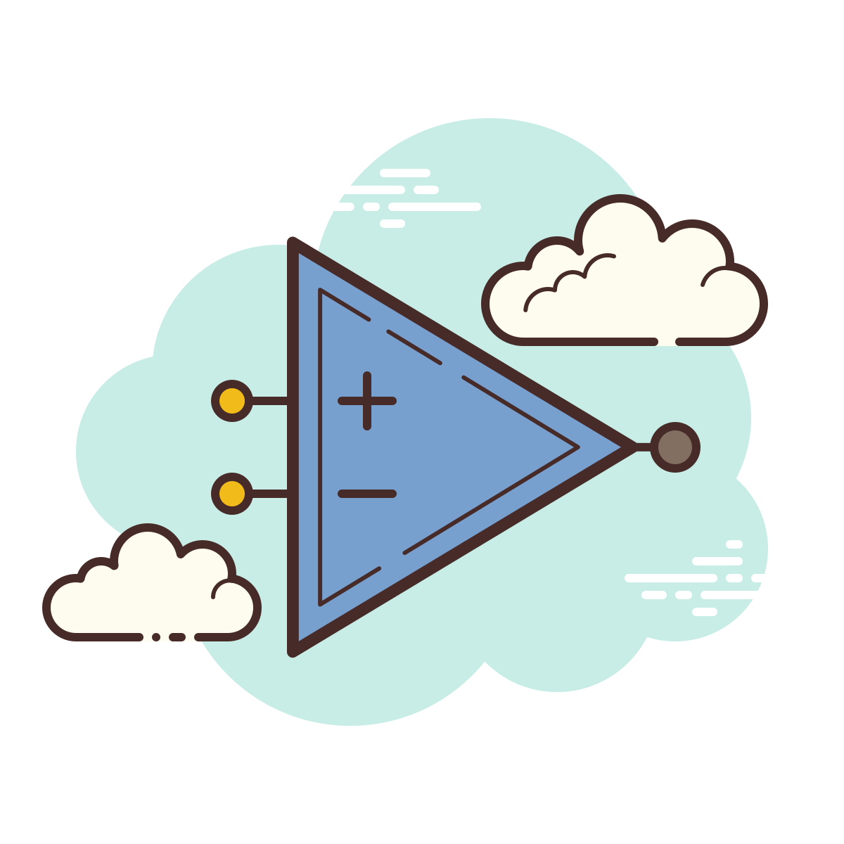 cloud style comparator icon