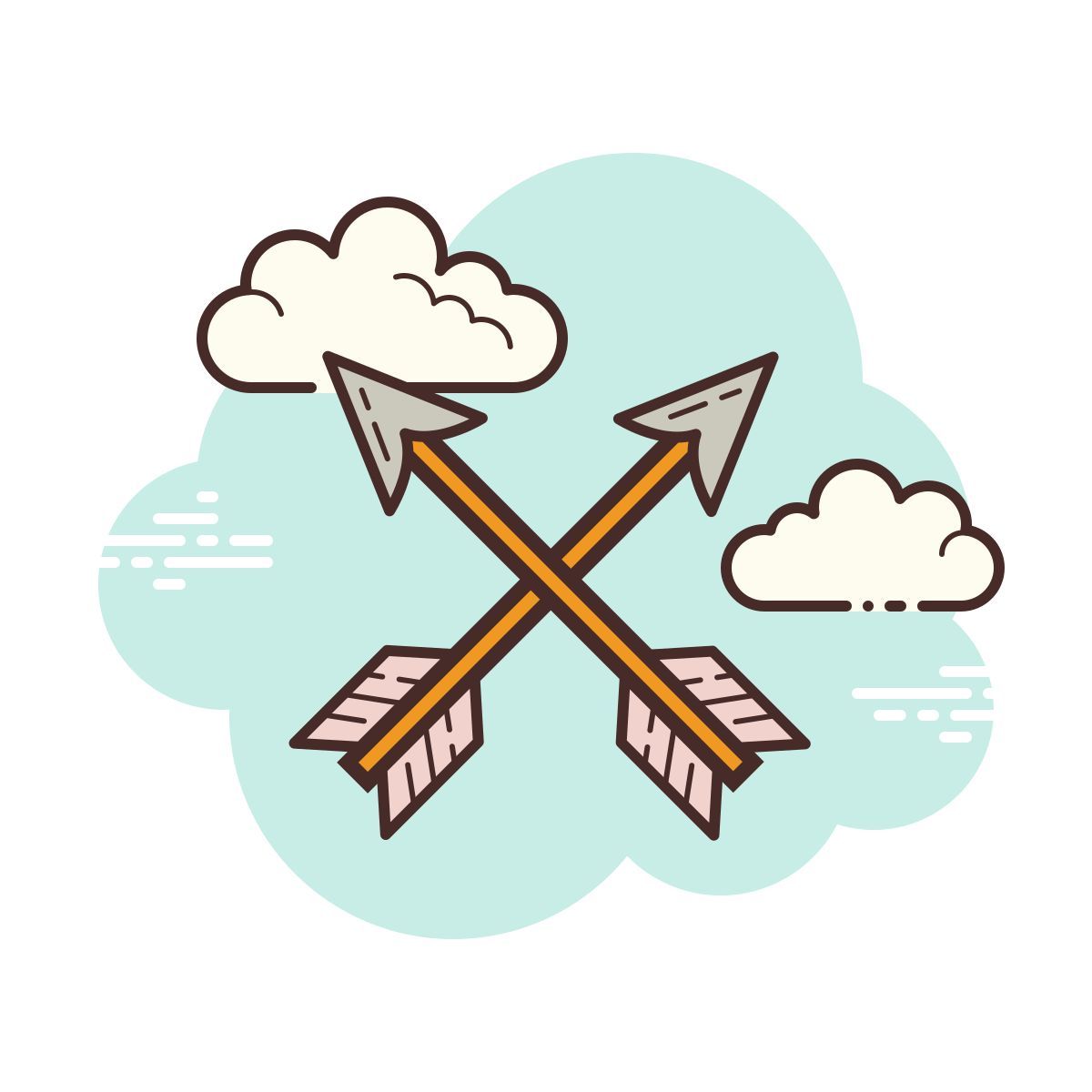 cloud style flèches icon