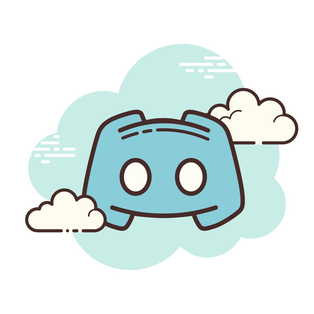 cloud style logo discord icon