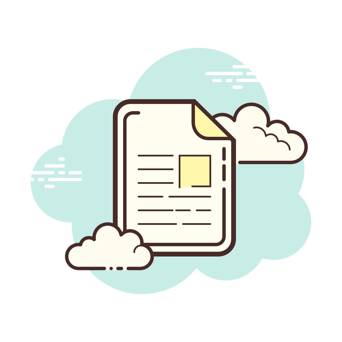cloud style documento icon