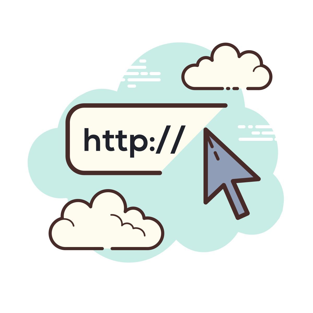 cloud style website icon