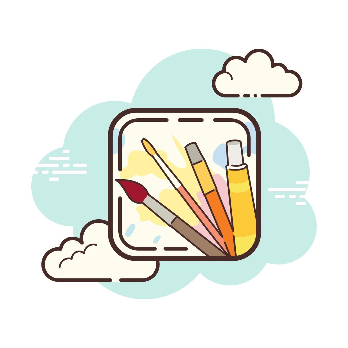cloud style escritorio de dibujo icon