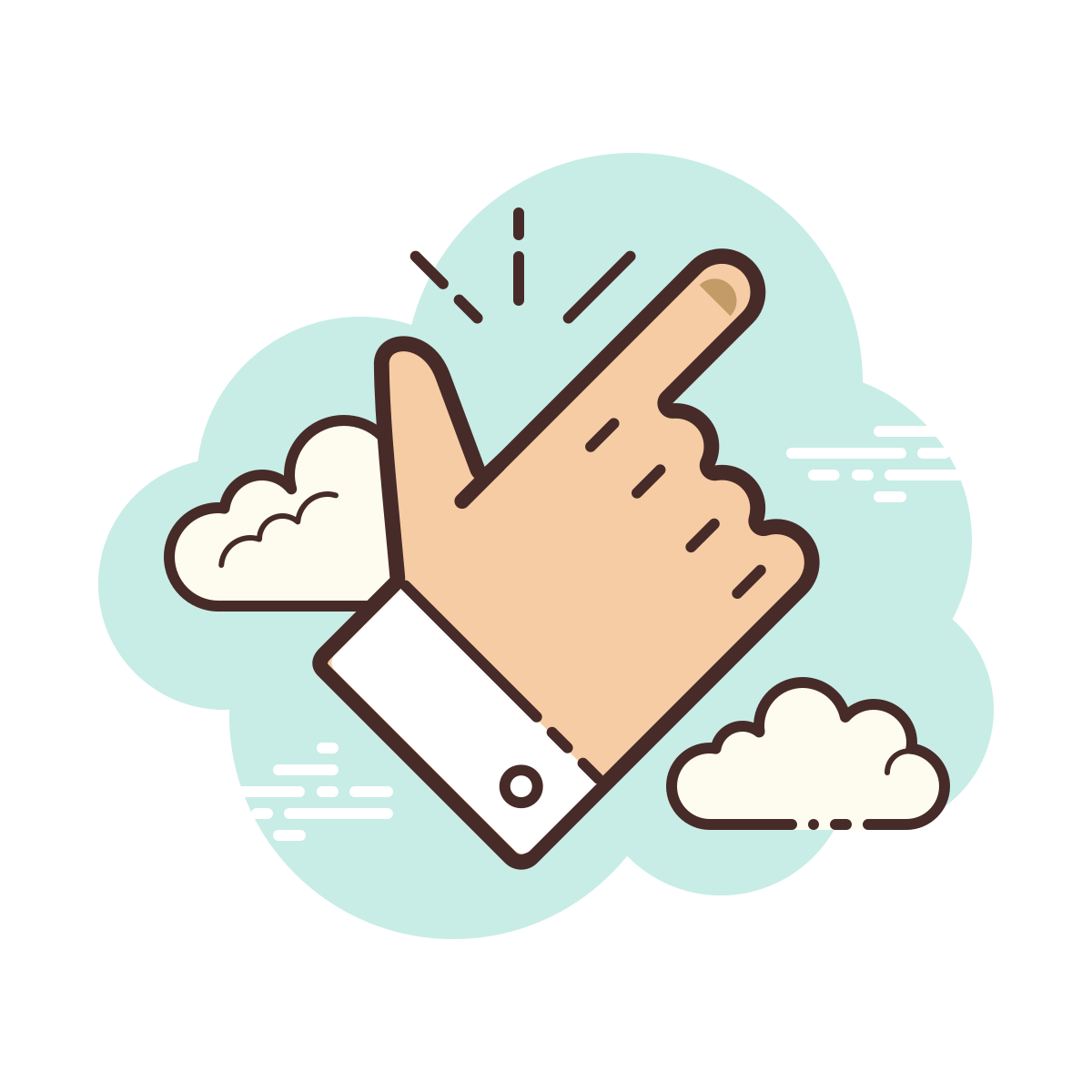 cloud style easy icon