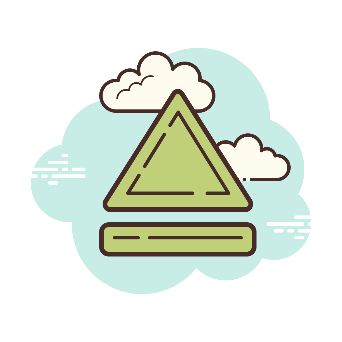 cloud style eject icon