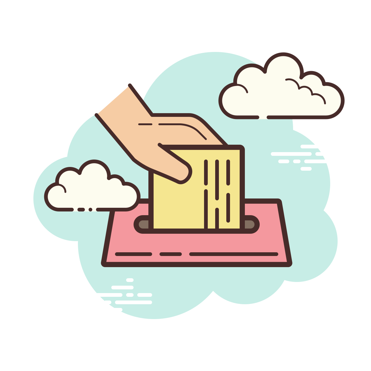 cloud style elections icon