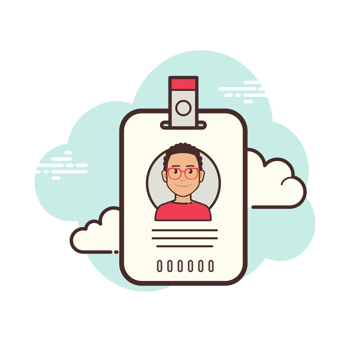 cloud style scheda dipendente icon