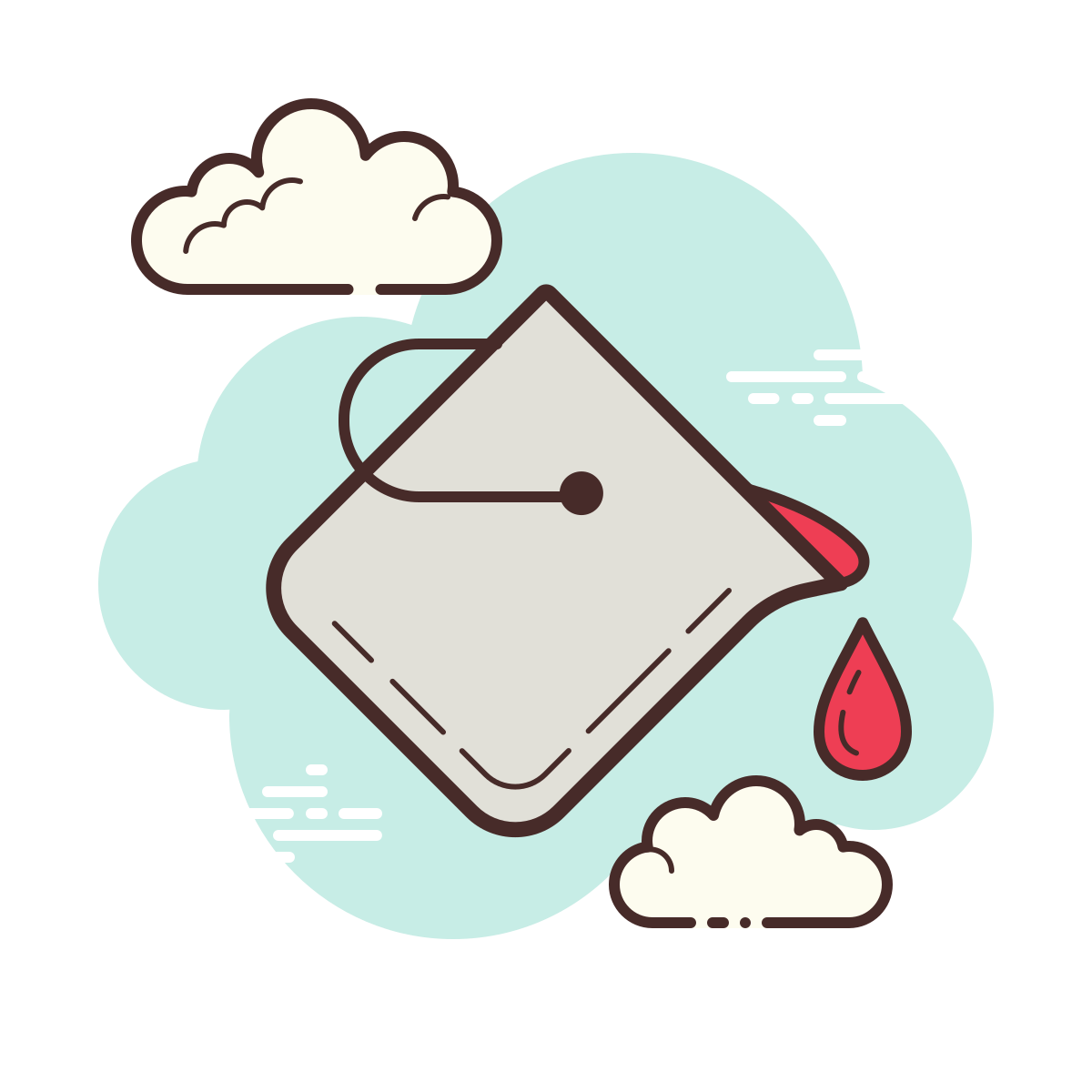 cloud style fill color icon