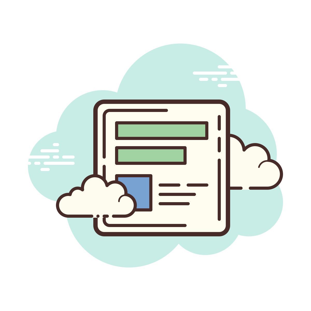 cloud style 형태 icon