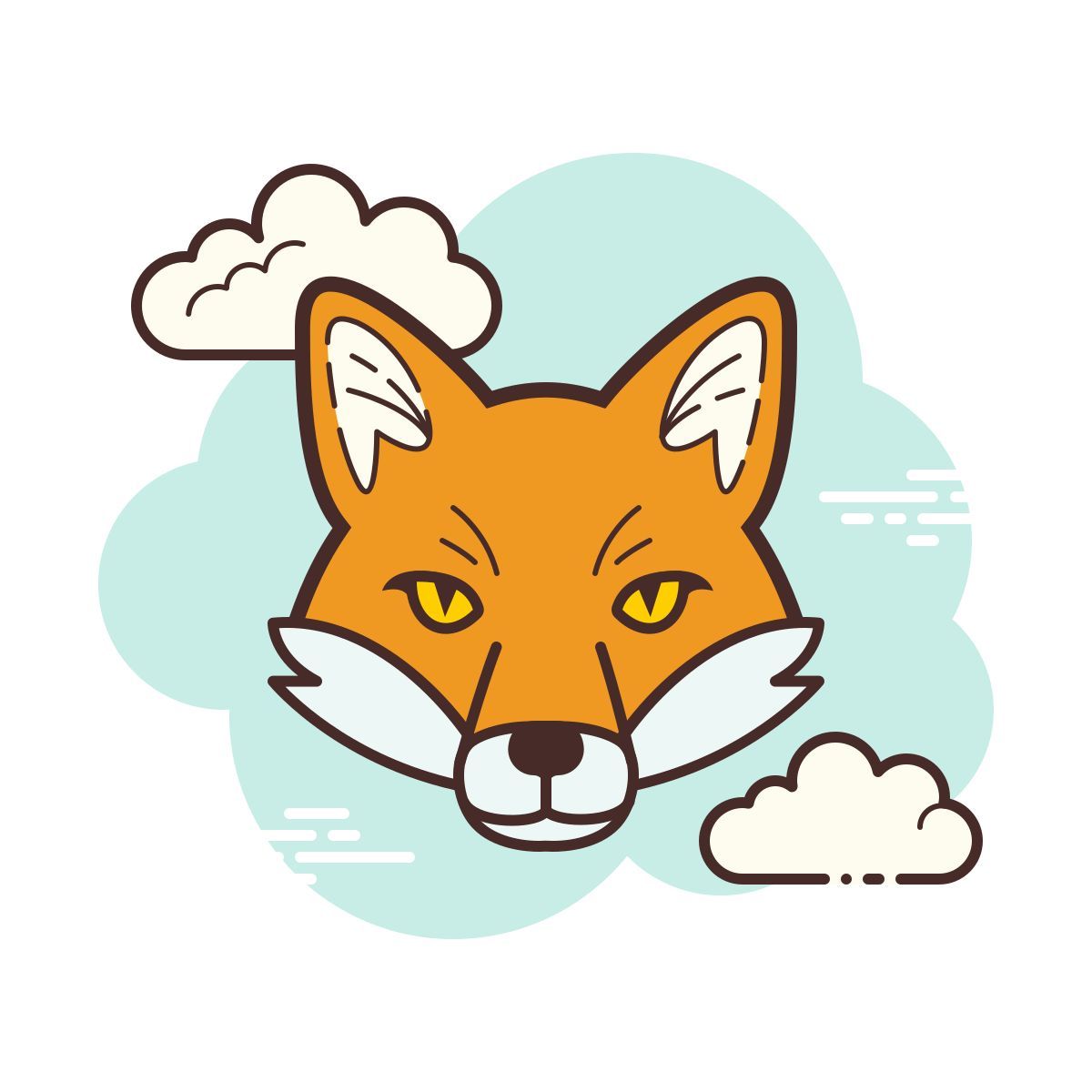 cloud style fox icon