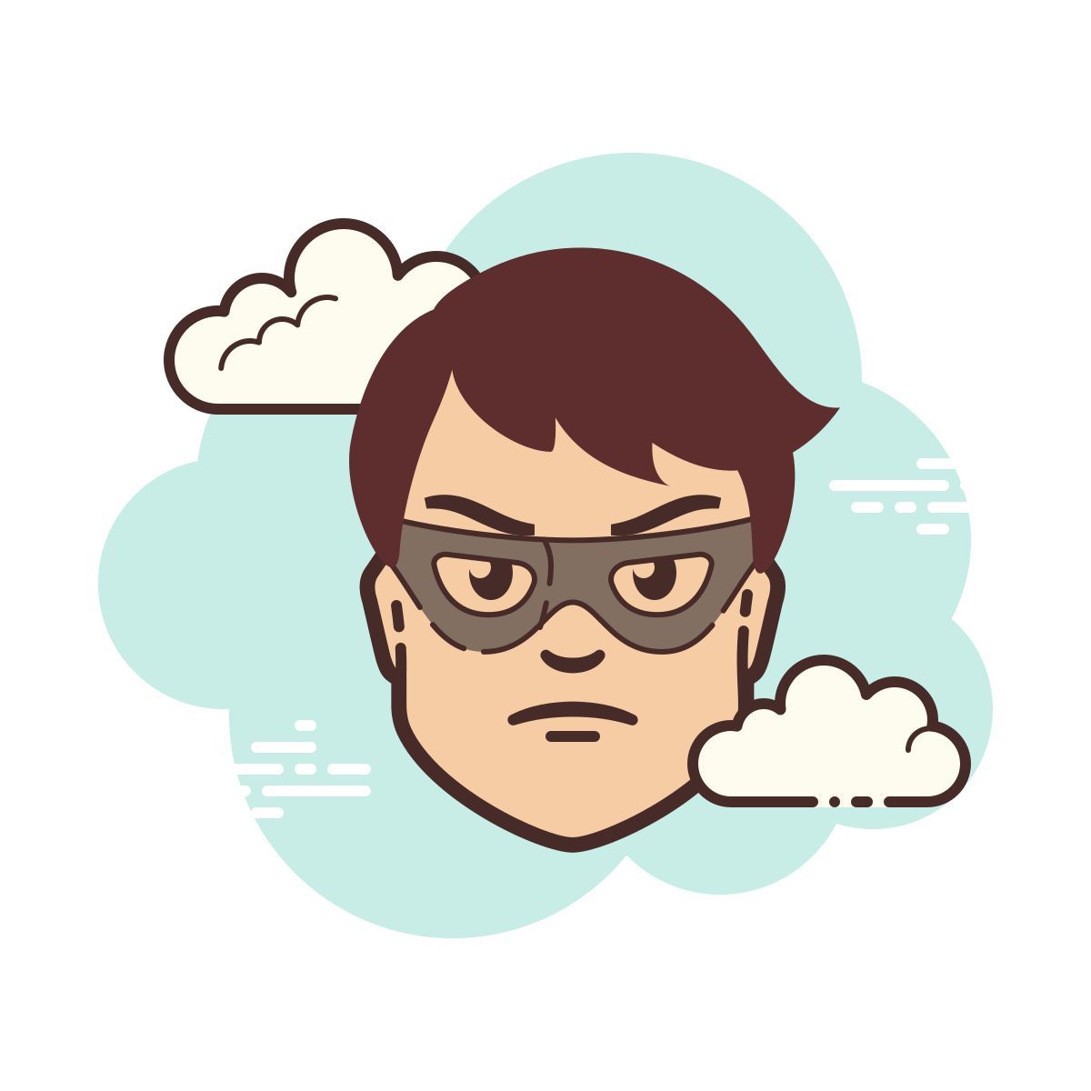 cloud style fraude icon