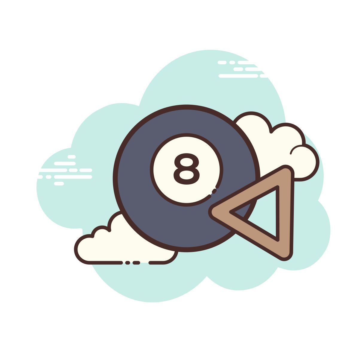 cloud style game pool icon