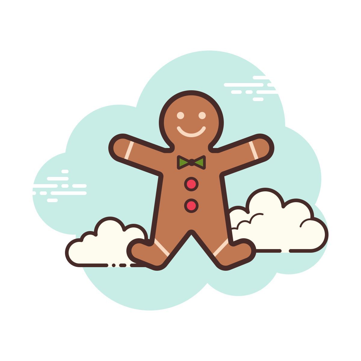 cloud style hombre de jengibre icon