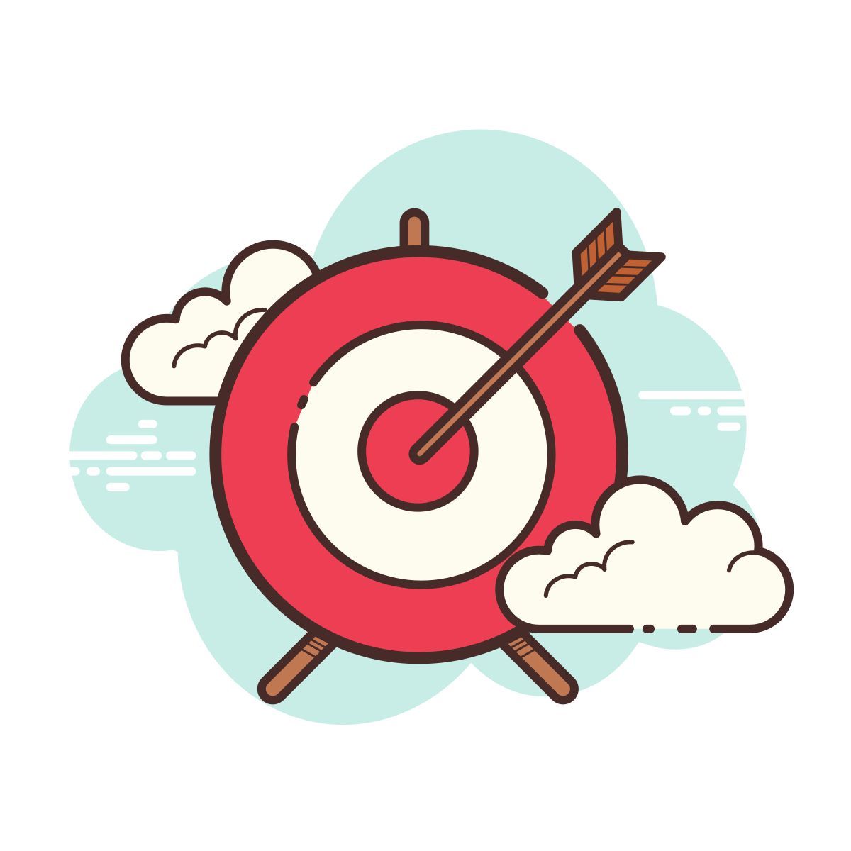 cloud style ziel icon