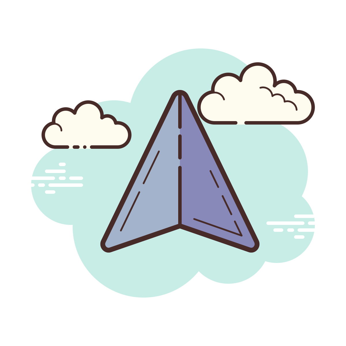 cloud style gps device icon