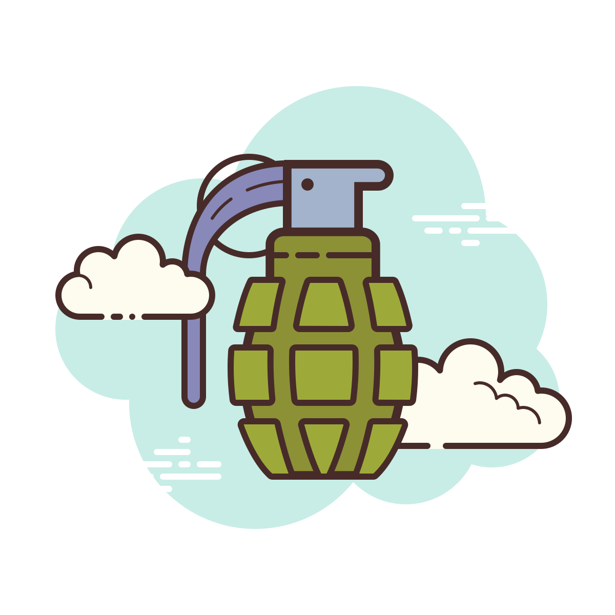 cloud style grenade icon