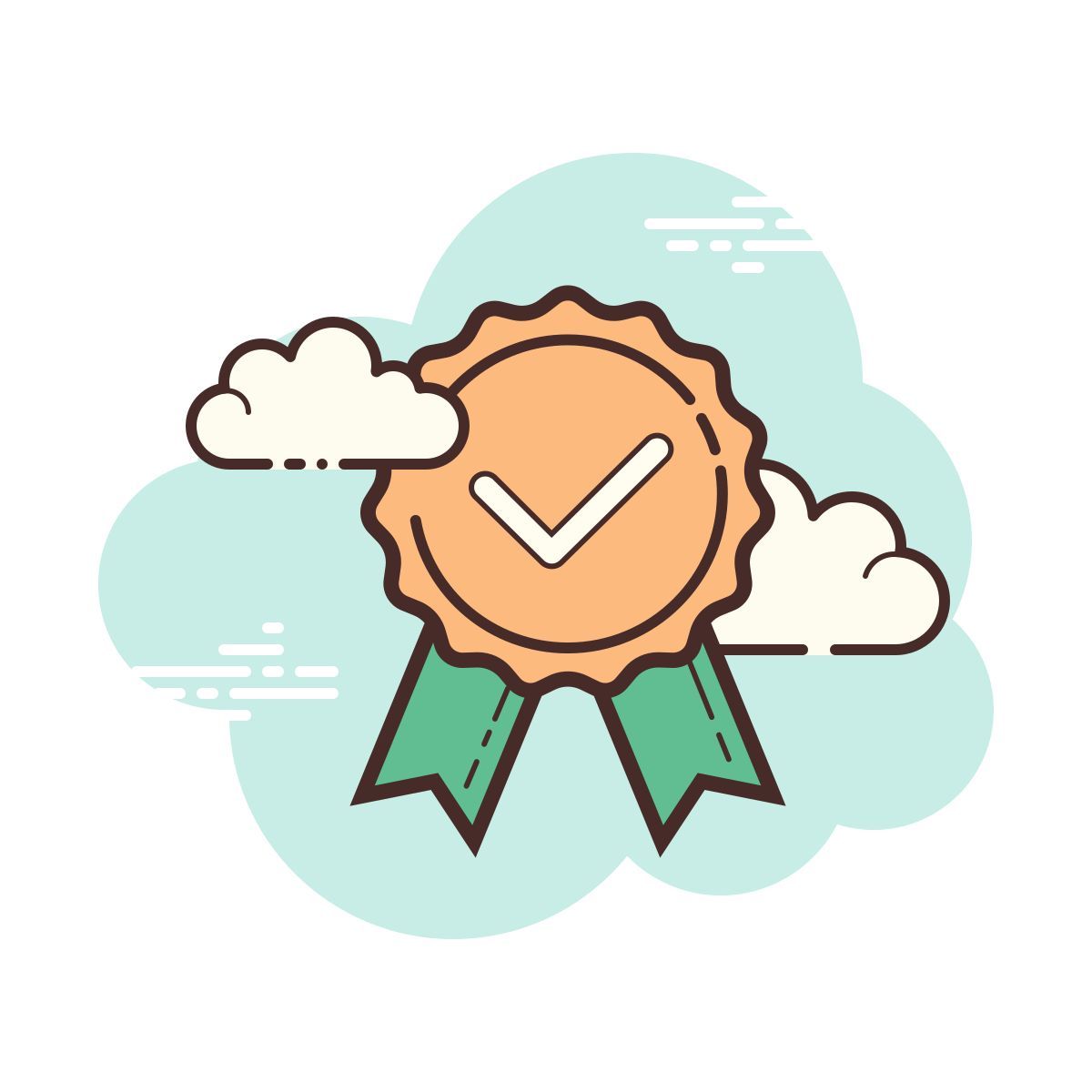 cloud style 보증 icon
