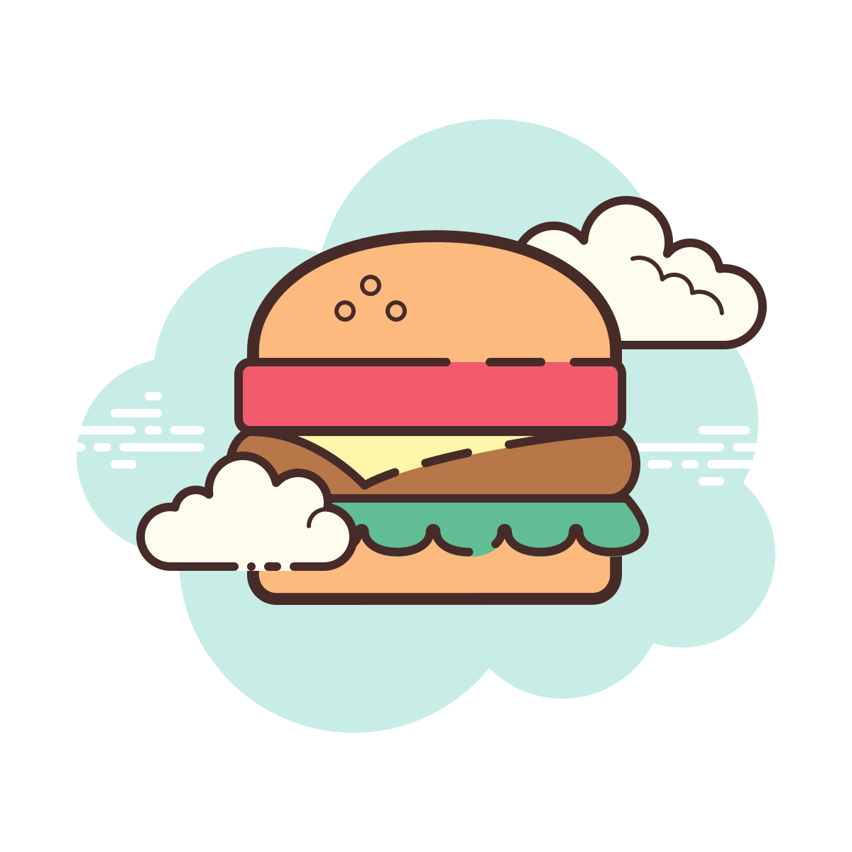 cloud style hamburger icon