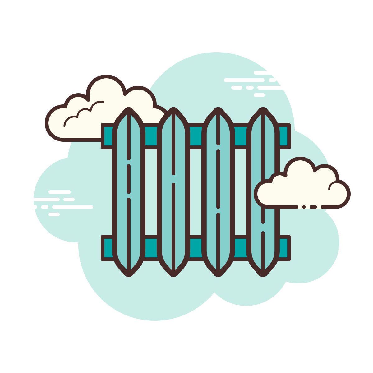 cloud style heating radiator icon