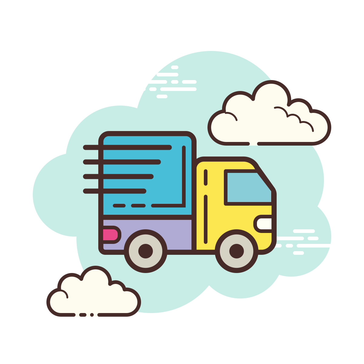 cloud style in transit icon