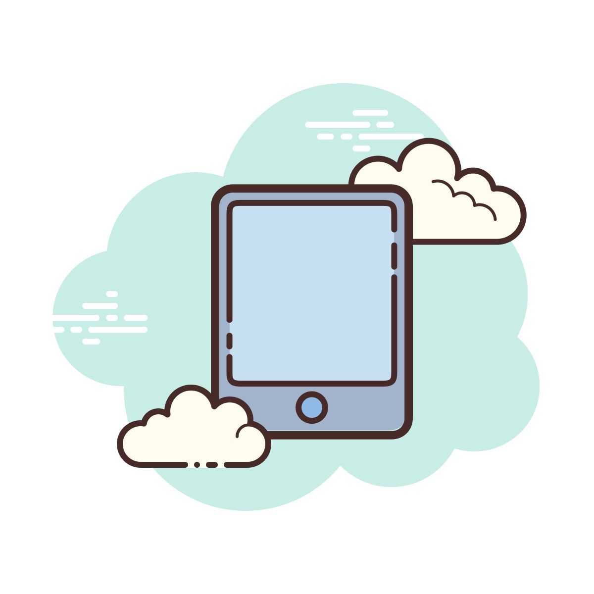cloud style tavoletta icon