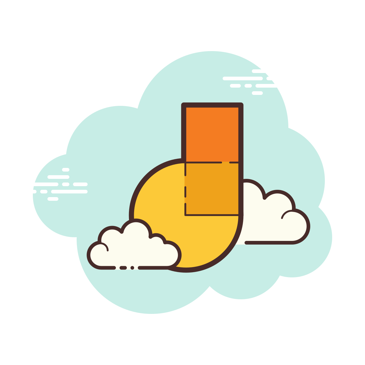 cloud style jamboard  v2 icon