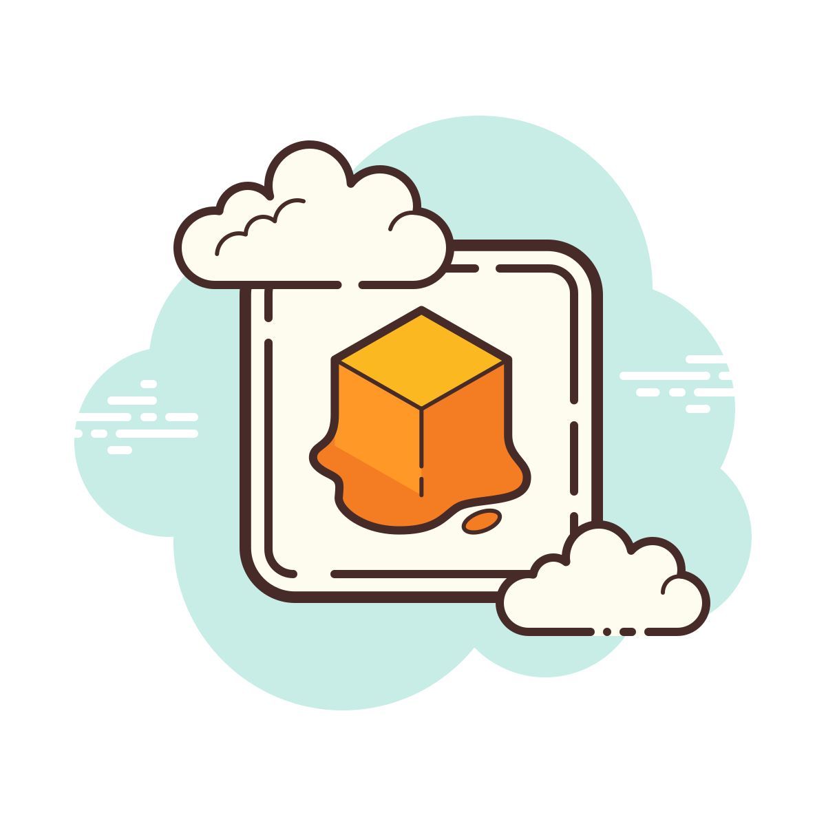 cloud style 果冻跳 icon